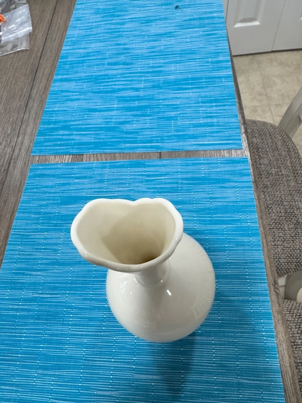 Vintage Lenox Ivory Porcelain Deco Style bud Vase  USA